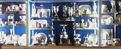 Britannia Yacht Club main lounge trophy cases