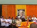 British ambassador to Nepal paying homage to Dr. Devkota