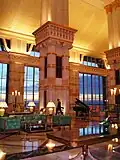 The atrium at dusk