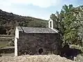 South facade, with entrance.