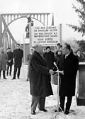 Ministerial meeting on the West Berlin side in 1962