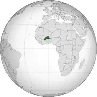 Location of