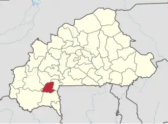 Location in Burkina Faso