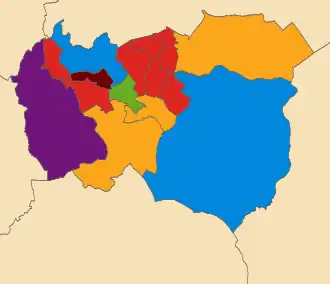 2018 &nbsp;&nbsp;Labour Party: 7 &nbsp;&nbsp;Liberal Democrats: 3 &nbsp;&nbsp;Conservative Party: 2 &nbsp;&nbsp;Burnley and Padiham Independent Party: 1 &nbsp;&nbsp;Green: 1 &nbsp;&nbsp;UK Independence Party: 1