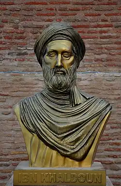 Bust of Ibn Khaldun (Casbah of Bejaia, Algeria)