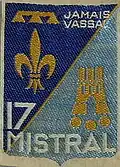 Insignia of CJF 17 (third model).