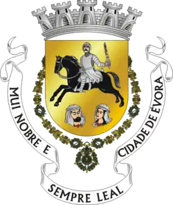 Coat of arms of Very Noble and Always Loyal City of Évora