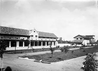 Offices, power station and high-reservoir of the Central Working-Hall of the NIS in Jogjakarta (now Indonesian Railways Locomotive Workshop)
