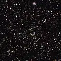 COSMOS-Web field measuring 6.44 by 6.44 arcminutes in optical (Hubble) and infrared (Webb) light (2025)[10]