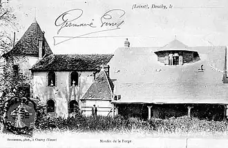 An old view of the mill in Douchy