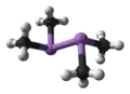 Ball and stick model of cacodyl