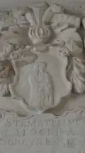arms depicting a monk, as seen at the University of Padua