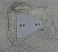 Manhole cover in Sawston, Cambridgeshire