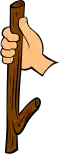 Camp cooking pot hook
