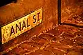 Defaced Canal Street sign