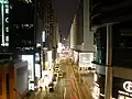 Canton Road along Harbour City at night, looking south in March 2015