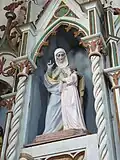 Unknown artist: St. Anne teaching, late 19th century. Our Lady of Caravaggio Sanctuary, Farroupilha