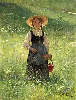 Girl in a Flowering Meadow, 1883