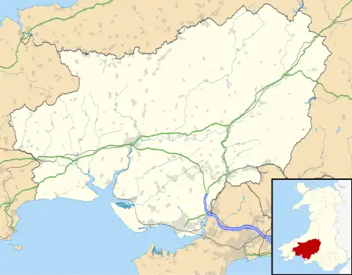 Manordeilo is located in Carmarthenshire