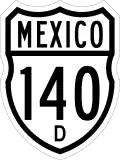 Federal Highway 140D shield