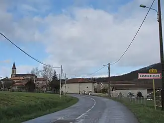 The road into Castelbiague