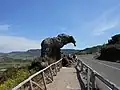 The Elephant's Rock, near the road