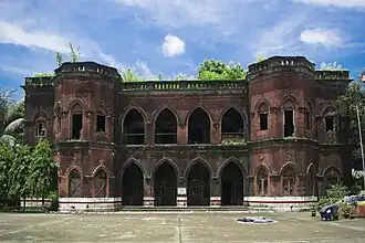 Image 52Chandanpura Nachghar is an ancient building located adjacent to Chandanpura Fire Service Station, along Nawab Siraj-ud-Daulah road in Chittagong, Bangladesh. It is known as the dance hall of the Zamindar house of Sajjalela. The building, once used as the Chittagong Divisional Fire Service Office, is currently preserved as the proposed Fire Service and Civil Defense Museum. Photo Credit: Intakhab