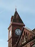 Tower with clock, after building project, 2012