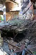 Concrete slab of shaft No. 3.
