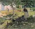 Feeding the Chickens, 1884
