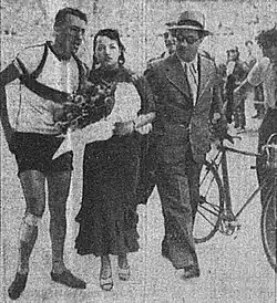 image of Charles Berty with his fiancée