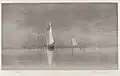 Untitled (Harbor Scene with Sailboats), c. 1900