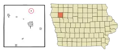 Location of Larrabee, Iowa