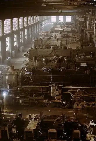 Chicago and Northwestern railroad locomotive shop fsac.1a34676u