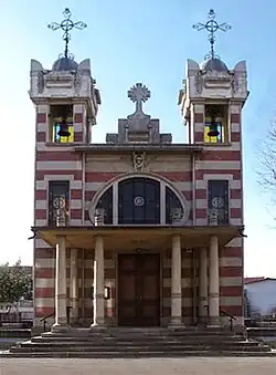 Church of Saint Elizabeth in Villaggio Leumann, Collegno, near Turin, Italy.