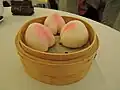 Shoutao is a type of bun mimicking the shape of a peach.