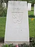 Grave of Czech soldier