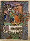f. 70 Christ before Pilate