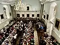 Balcony view: re-inaugural Christmas Formal in the new dining hall (2024)