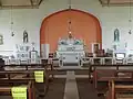 Altar of Carrigaholt Church in pandemic times (2022)