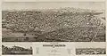 Bird's-eye view of Mexico City in 1890