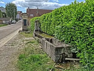 The fountain and water trough in Clans