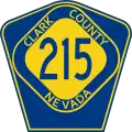 Clark County (NV) Route 215 route marker