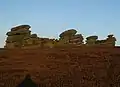The Coach and Horse or Wheel Stones, about 25&nbsp;ft (7.6&nbsp;m) high