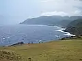 Fields along the coast