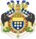 placing a coronet on top of a torse, rather than in place of it (House of Melun)
