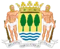 In the arms of Guipuzcoa, the champagne symbolises the Bay of Biscay and the trees the tripartite division of the province.[16]