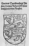 Drawing from a later printed edition of the Chronicles of the Cathedral of Constance[29]