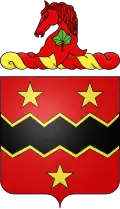 Coat of arms of the U.S. 16th Field Artillery Regiment.