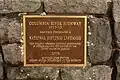 The official National Historic Landmark plaque
